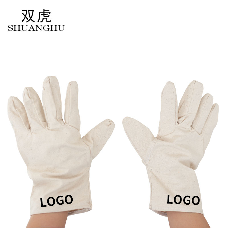 cotton single-layer canvas gloves